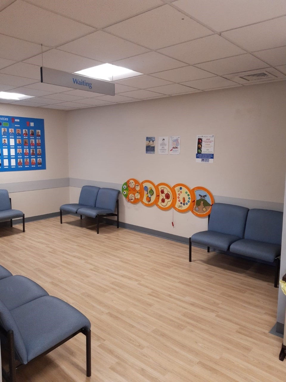 Harrogate District Hospital waiting room